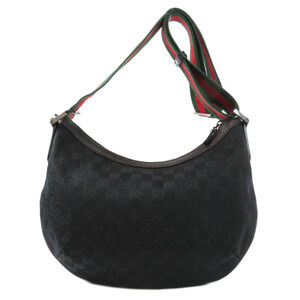 Gucci Messenger Bag GG Crossbody Canvas black canvas